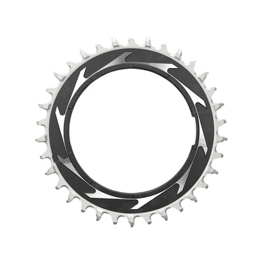 SRAM Chain Ring T-Type 32 Tooth Powermeter Threaded 3mm Offset Eagle (Including Pin Thread Backup and Screw) - Black / Silver XXSL D1