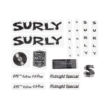 Surly Midnight Special Black Decal Set