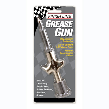 Finish Line Pro Grease Gun - Long Tip - Fits Premium Grease and Ceramic Grease Tubes