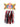 TASSELS RED/BLK/SILVER PAIR