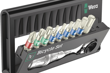 Wera Bicycle Set 9 Bit assortment, stainless with ratchet