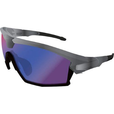 Madison Code Breaker Glasses 3 Pack - Gloss Smoke Crystal, Purple Mirror/Amber/Clear Len