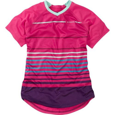 Madison Zena Womens Short Sleeve Rose Red Jersey Front