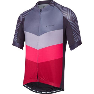 Madison Sportive Mens Short Sleeve Classy Burgundy/Dark Shadow Jersey Front