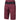 Madison Roam Mens Pinned Stripes Black Grape Shorts Rear