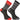 Madison Sportive Mens Long Sock Multi Hoops Black / Flame Red Twin Pack