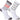 Madison Sportive Mens Long Sock Multi Hoops White / Flame Red Twin Pack