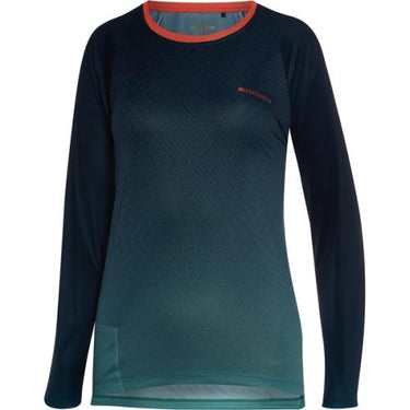 Madison Flux Womens Long Sleeve Jersey Diamonds Navy Blue / Blue Front