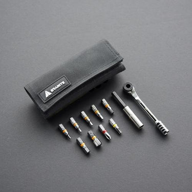 Granite Designs RocknRoll 11 Piece Tool Kit Black