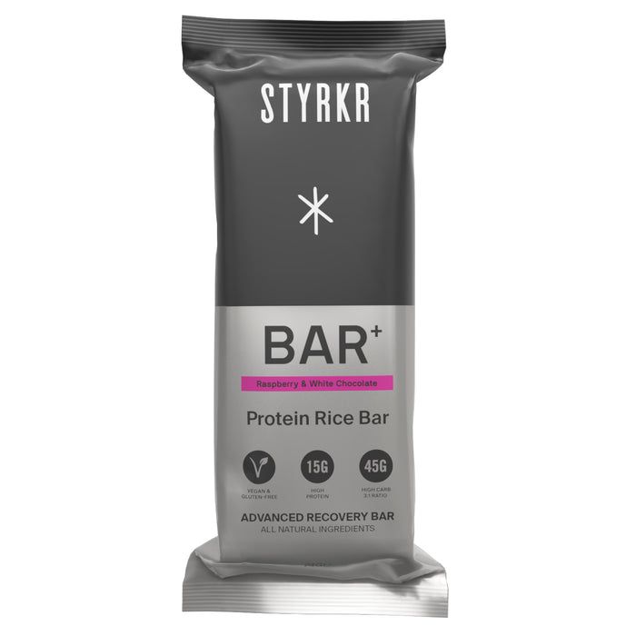 Styrkr Bar+ Recovery Raspberry & White Chocolate – Velo Workshop