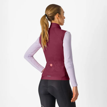 Castelli Espresso Vest Women's Deep Bordeaux