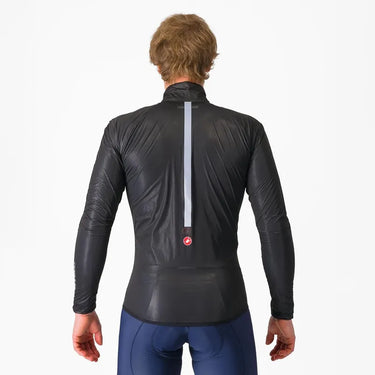 Castelli Squall Shell Jacket Men's Light Black / Silver Gray