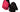 Giro Jag'ette Women's Road Glove - Raspberry/Dark Cherry