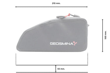 Geosmina small top tube bag dimensions