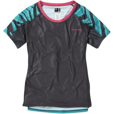 Madison Flux Womens Short Sleeve Dark Shadow/Blue Jersey