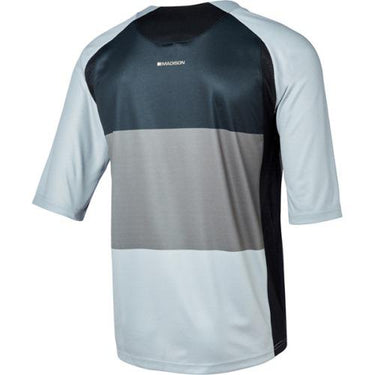 Madison Alpine Mens 3/4 Sleeve Black/Cloud Grey Jersey