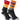 Madison Sportive Mens Long Sock Flame Red / Shocking Orange Twin Pack