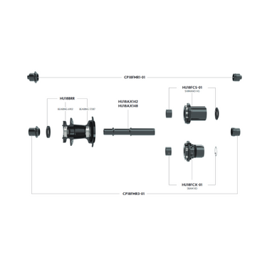 Funn Bearing and Spacer Kits for Front and Rear Hubs