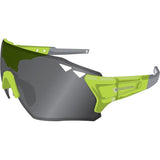 Madison Stealth glasses 3 Pack - Gloss Lime Punch Frame, Silver Mirror/Smoke/Clear Lens