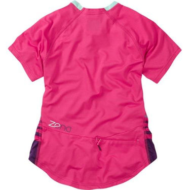 Madison Zena Womens Short Sleeve Rose Red Jersey Rear