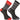 Madison Sportive Mens Long Sock Multi Hoops Black / Flame Red Twin Pack